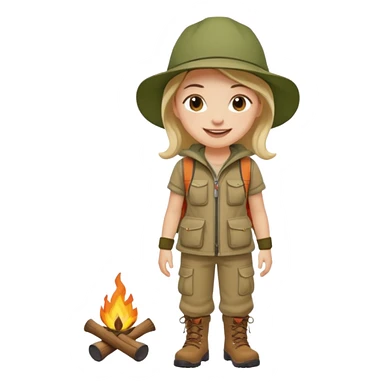 People who are going camping should wear a camping outfit sticker