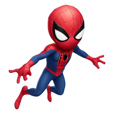 spiderman with pink heart sticker