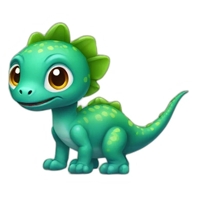 small dinosaur pet sticker