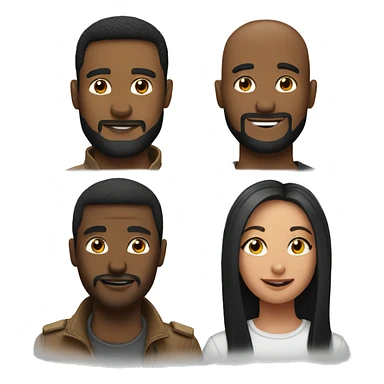 tag team of 3 people sticker