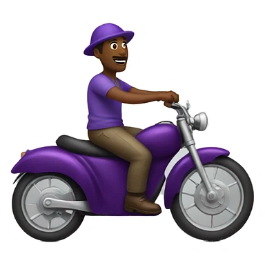 Man riding eggplant  sticker
