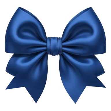 Navy blue bow sticker
