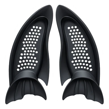 diver fullfoot fins sticker