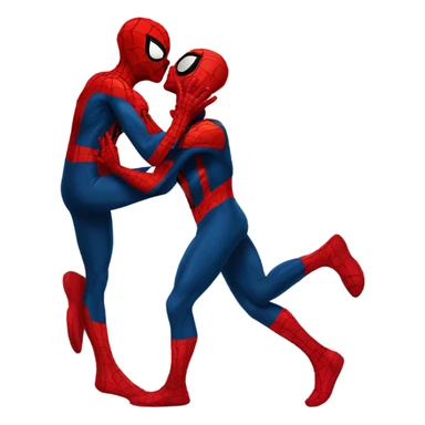 Spider-Man kissing Spider-Man sticker
