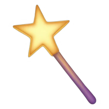 magic wand outline glow sticker