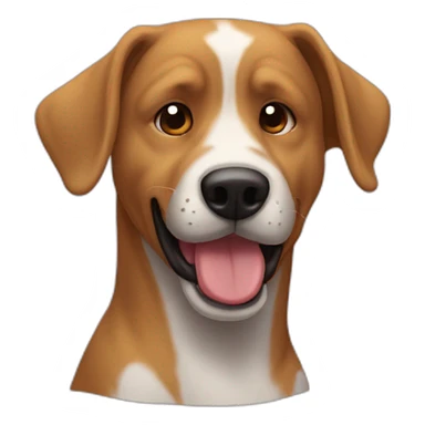 Un chien qui fait un fuke sticker