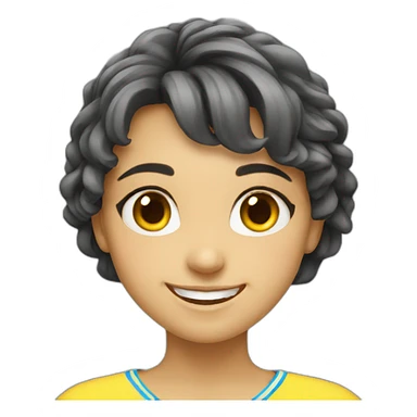 ukraine girl smile sticker