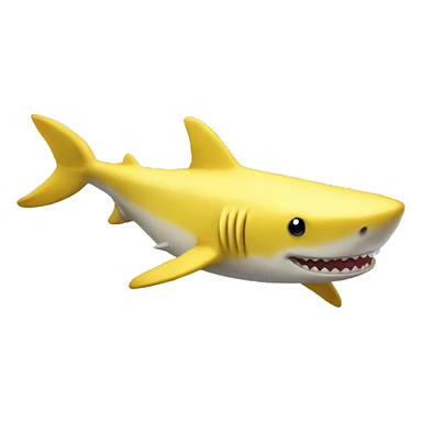 banana shark sticker