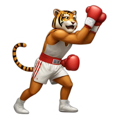 Boxing Tiger  sticker