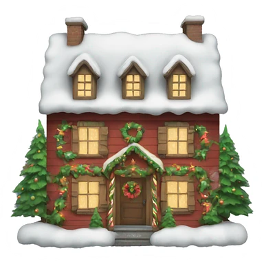 Christmas house sticker