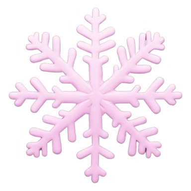 pastel pink snowflake  sticker