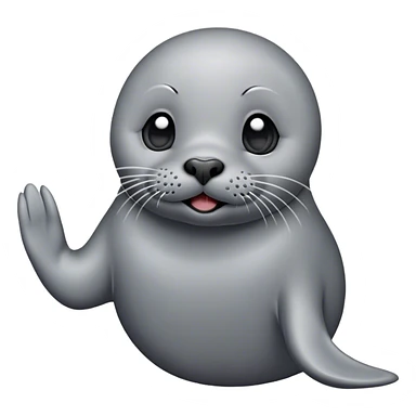 Seal blowing a kiss  sticker