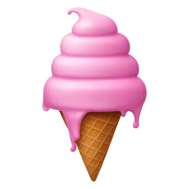 Pink icecream sticker