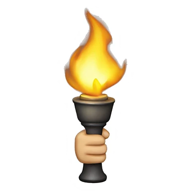 Fist Holding Torch sticker