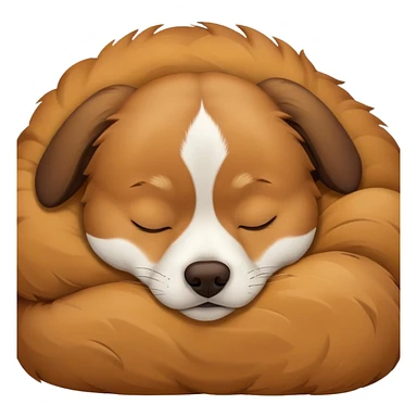 Perro durmiendo  sticker