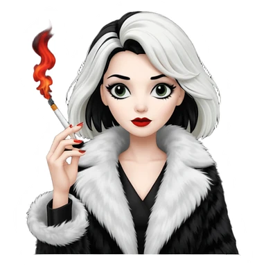 Cruella de vil whole body sticker