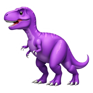 a purple t-rex  sticker