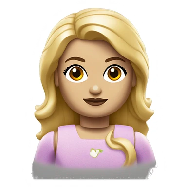 Lego girl blonde sticker