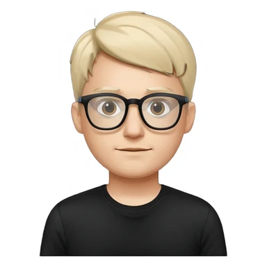 tech lead with glasses thin body sticker