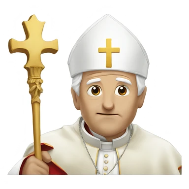Sneaky pope sticker