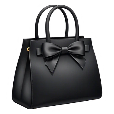 black bag with bows on the handles sticker