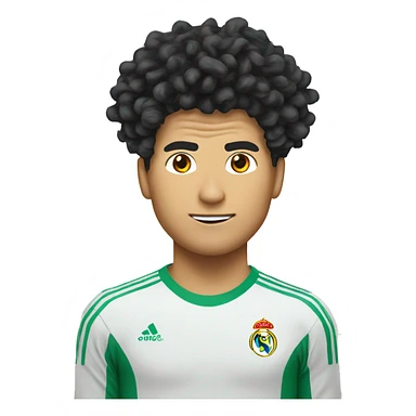 Ronaldo noodle hair sticker