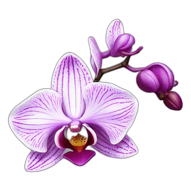 Orchid sticker