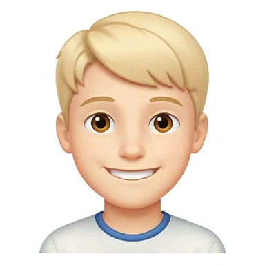 smiling boy indoors sticker