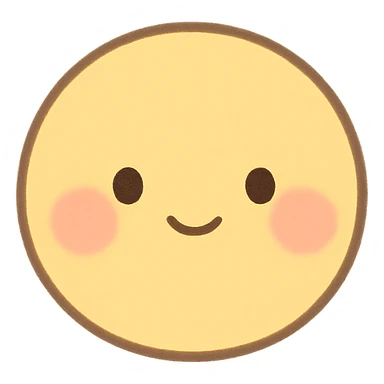 cute emoji, blushing cheeks, tiny mouth, soft expression sticker