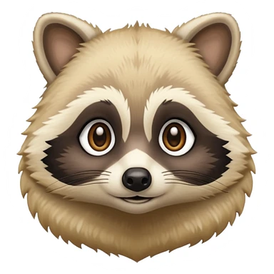 Blonde raccoon sticker