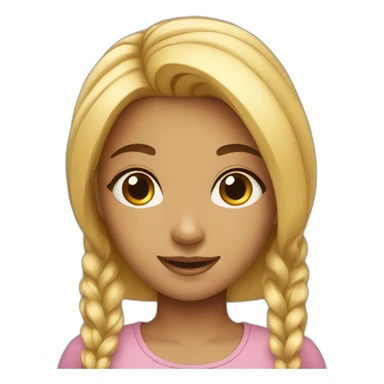 charming girl sticker