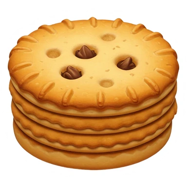 Biscuit simple sans visage sticker