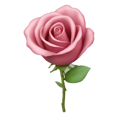 Rolled up rose petal with smoke coming out of it  sticker