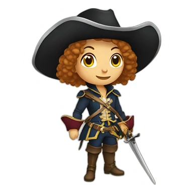 musketeer women sticker
