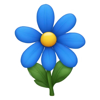 blue-flower sticker