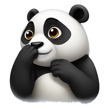 panda that hiding secret sticker