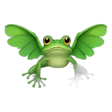frog with wings  sticker