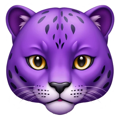 Purple Panther face sticker