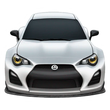 Precise wide-body pearl-black Cardstock Papercraft fr-s racecar sticker
