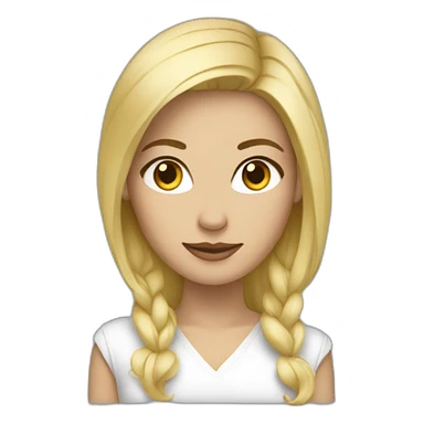 femme agée blonde cheveux court  sticker