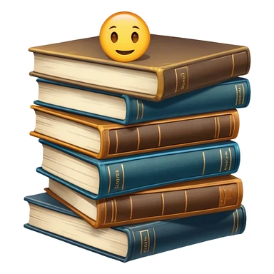 stack of many books sticker