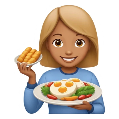 Labubu with food  sticker