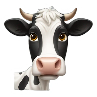 cow wave sticker