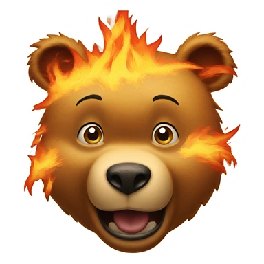 Flaming Pooh sticker