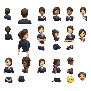 Flight attendants  sticker