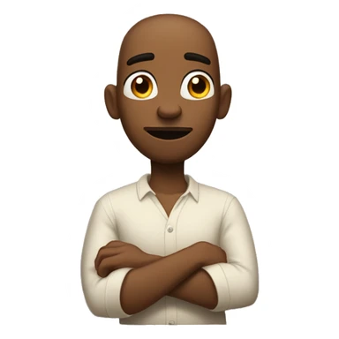  a character who calmly shrugs his shoulders while saying ‘Nie ma sprawy!’ - sticker