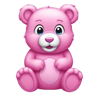 pink carebear sticker