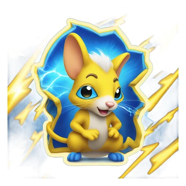 Electric mouse sticker