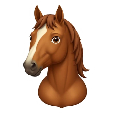 horse, front view     sticker