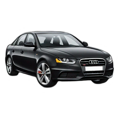 Cat drive audi a4 sticker